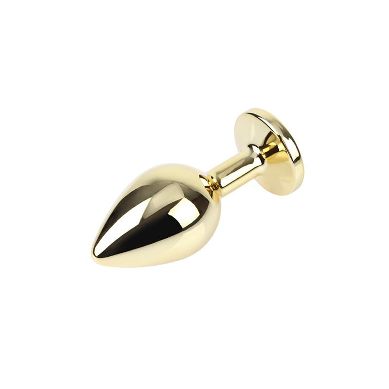 Plug Anal Clear Gem Gold Talla M