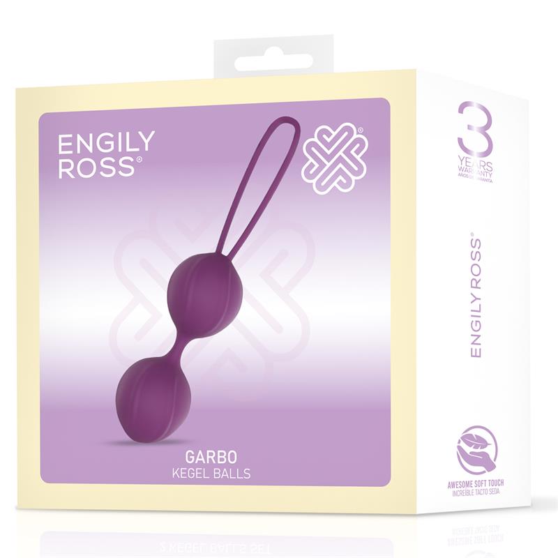 Garbo Bola Doble Kegel Silicona Purpura