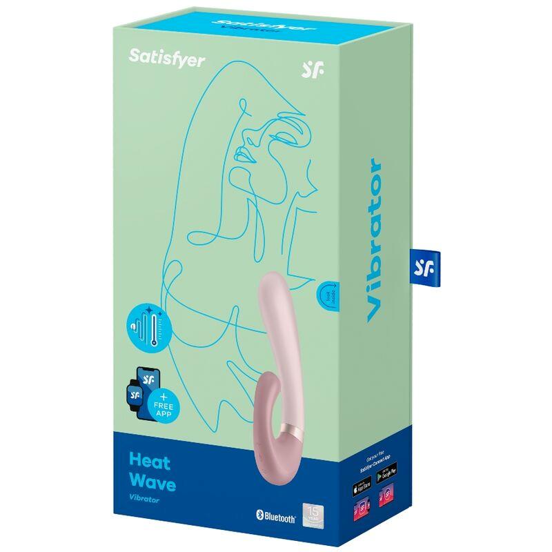 Heat Wave Vibrador con Efecto Calor Mauve con APP