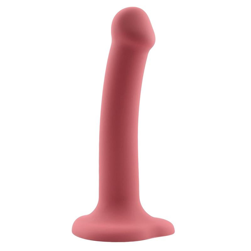 Bouncy Dildo Silicona Liquida Hiper Flexible 7 18 cm Talla M Burgundy