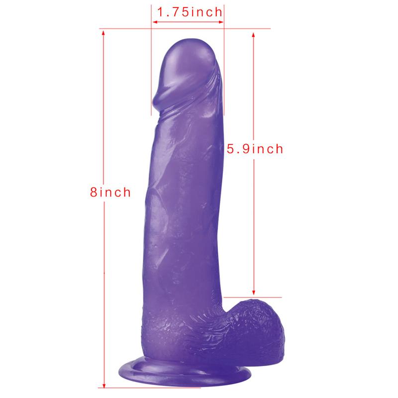 Dildo Jelly Studs 8 Purpura