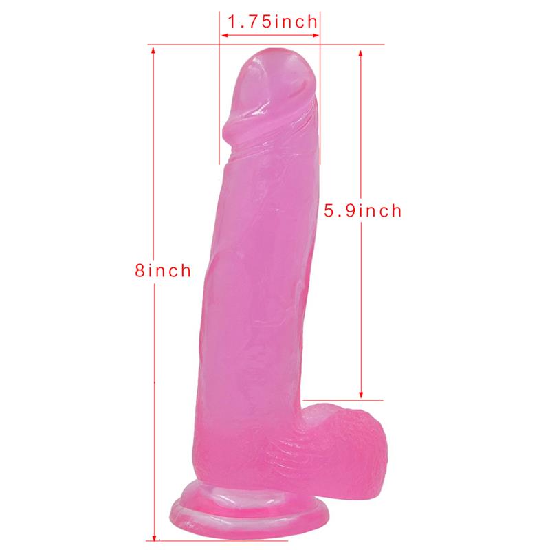 Dildo Jelly Studs 8 Rosa