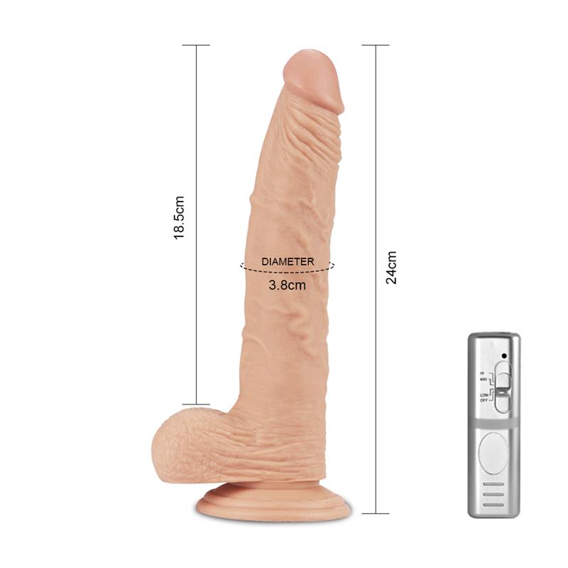 Dildo Real Extreme con Vibracion 95 Natural