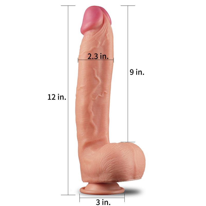 Dildo Nature 12 Dual Layer Natural