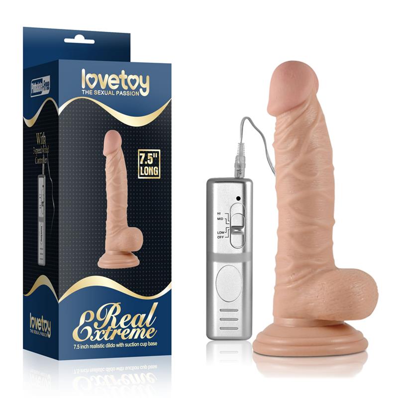 Dildo Real Extreme con Vibracion 75 Natural