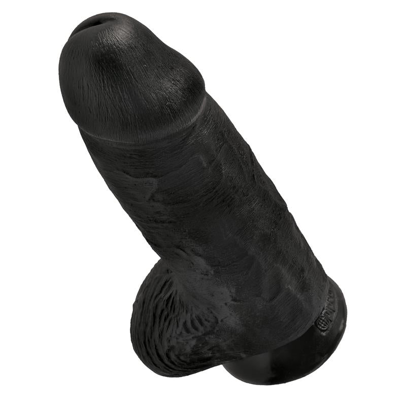 Dildo con Testiculos 9 Chubby Negro