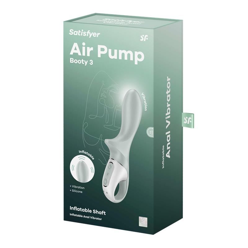 Air Pump Booty 3 Juguete Anal con Funcion Inflable Verde