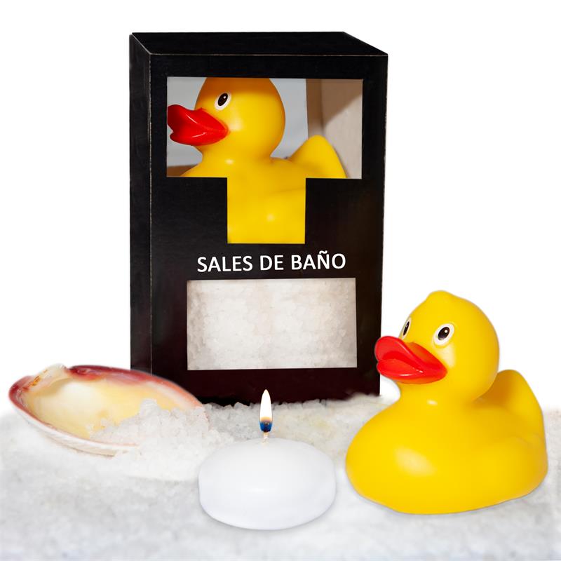 Set Sales Bano Aroma Coco Pato Vela y Concha 150 gr