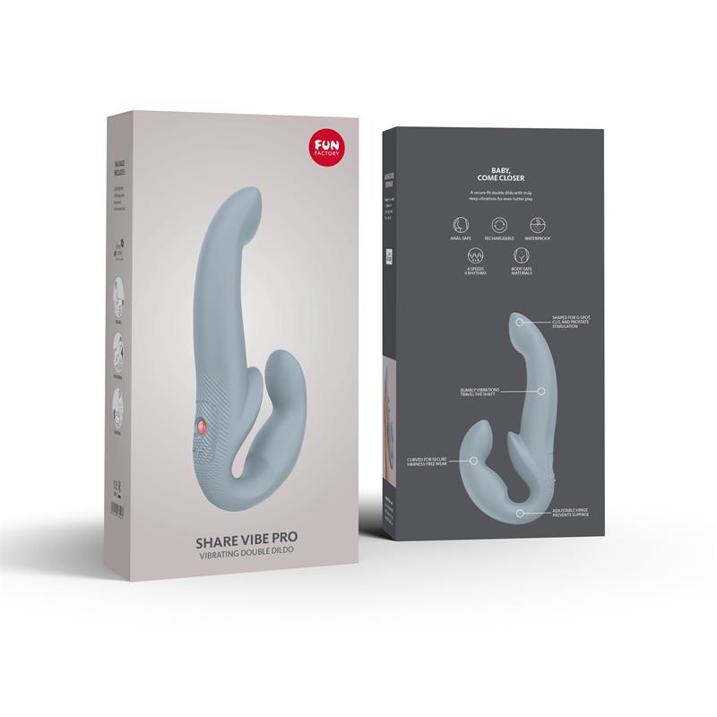 Share Vibe Pro Vibrador Doble Cool Grey