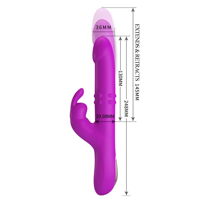 Reese Vibrador con Bolas Internas y Thrusting USB