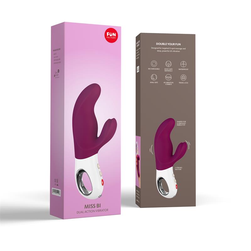 Vibrador para el Punto G Miss Bi Grape and White