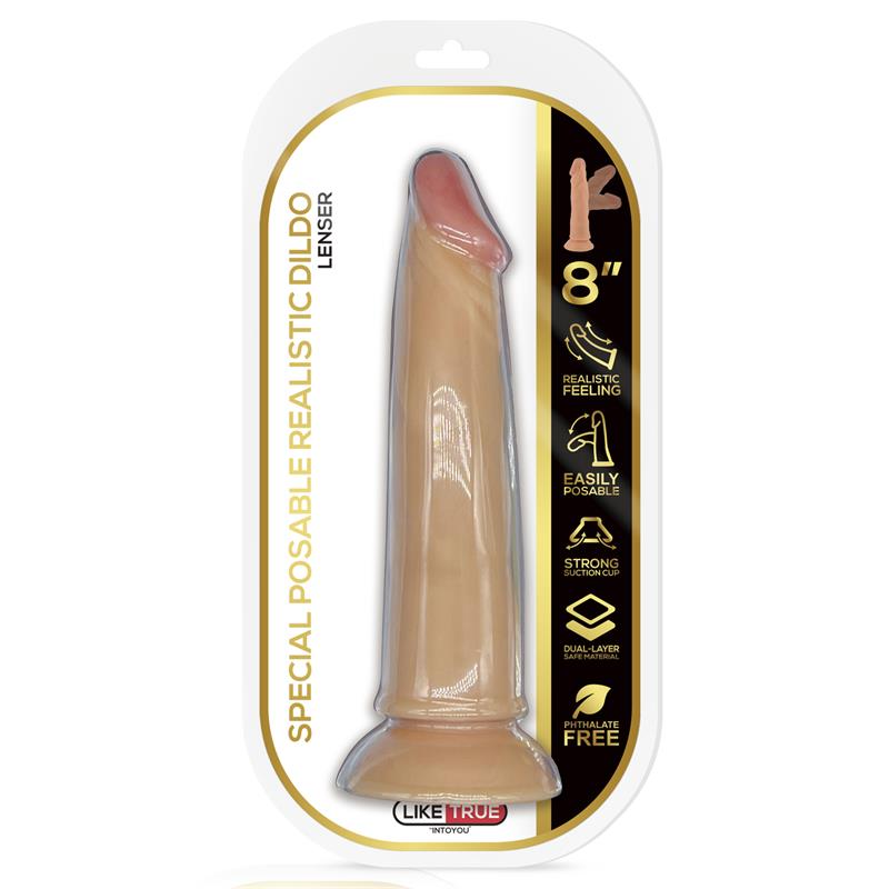 Lenser Dildo Realista Articulable Posable 8 Natural