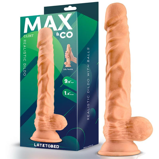 Clint Dildo Realista con Testiculos Natural 98