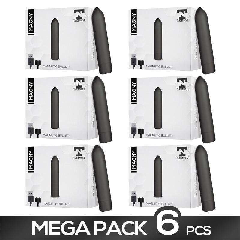 Pack 6 Magny Bala Vibradora Recargable USB Magnetico