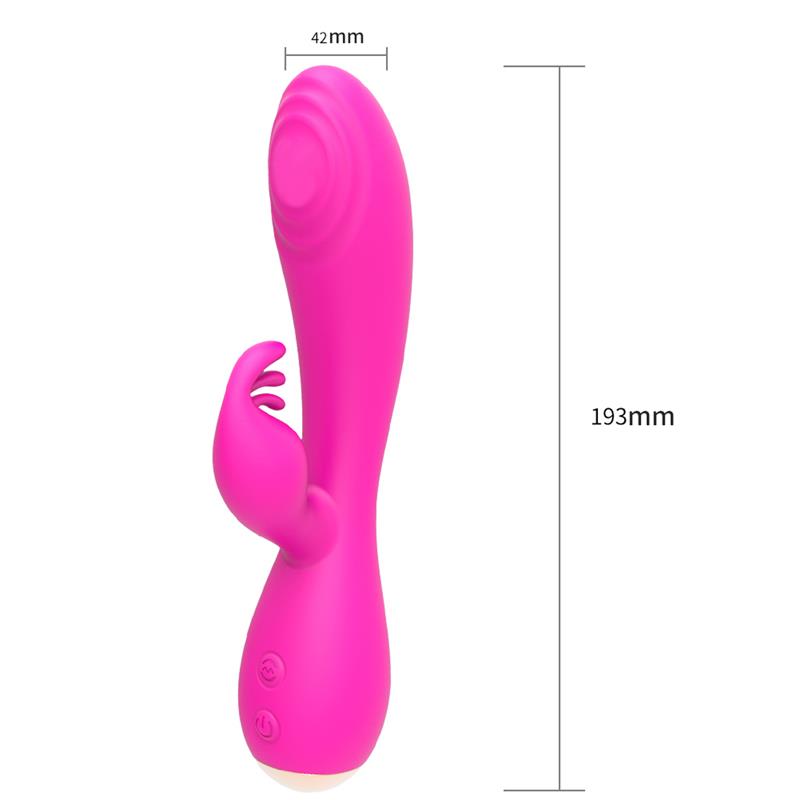 Conejito Vibrador Magic Stick con Pulsacion Fucsia