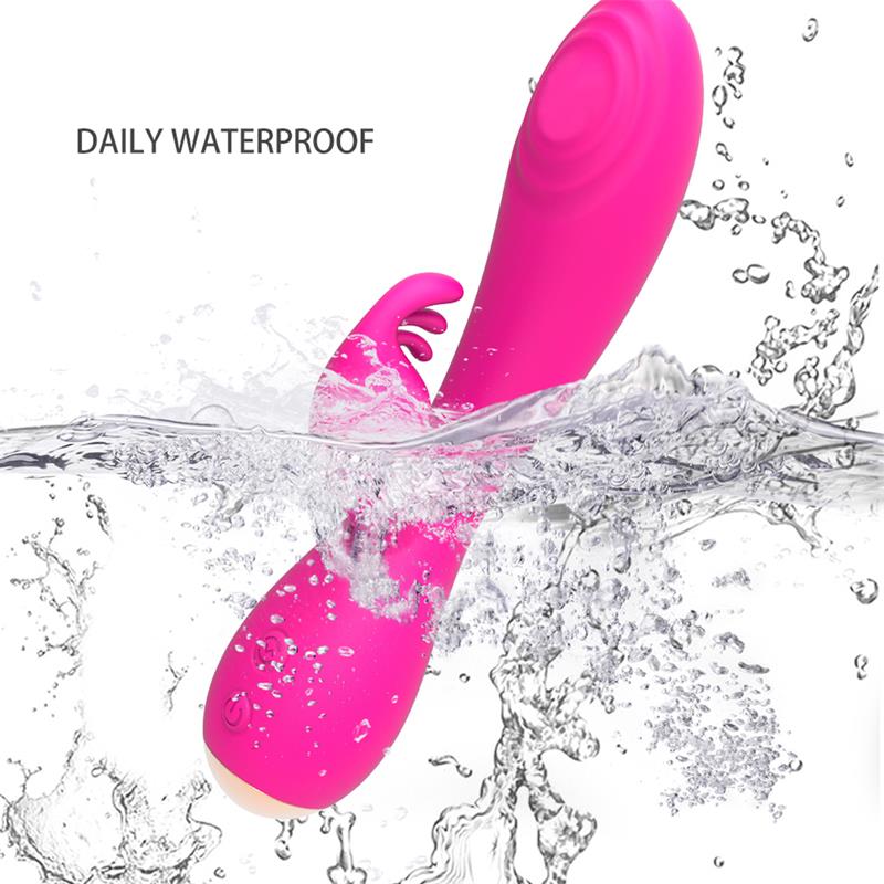 Conejito Vibrador Magic Stick con Pulsacion Fucsia