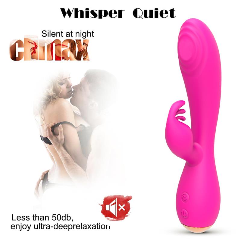 Conejito Vibrador Magic Stick con Pulsacion Fucsia