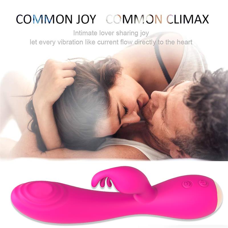 Conejito Vibrador Magic Stick con Pulsacion Fucsia