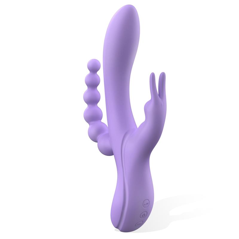 Lindsay Vibrador con Cadena Anal Silicona Liquida Unibody Flexible 2 Motores