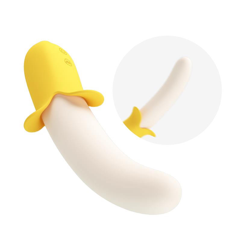 Banana Geek Vibrador con Thrusting USB