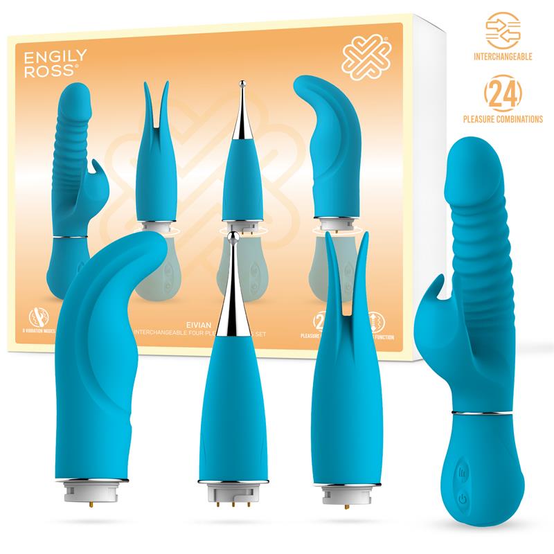 Eivian Set 4 Piezas Intercambiables Vibracion y Thrusting