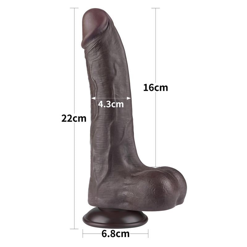 Dildo Dual Density Piel Deslizante 85