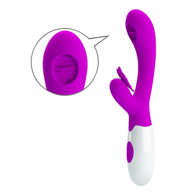 Moth Vibrador con Lengua Tickling