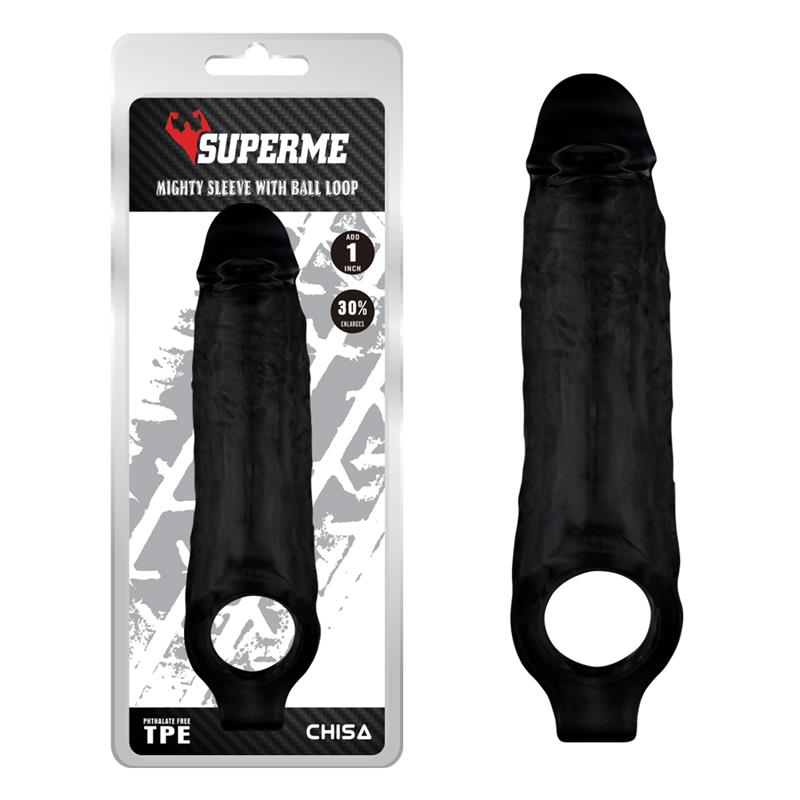 Funda para el Pene con Sujecion para los Testiculos Mighty Negro