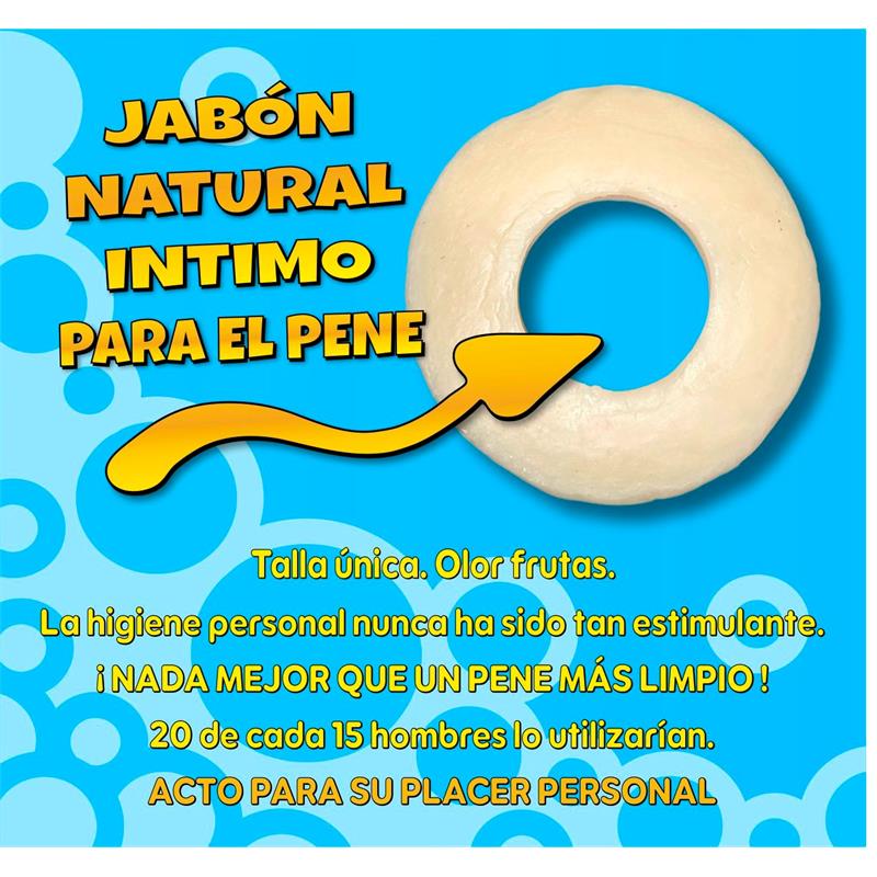 Jabon en Forma de Anillo para el Pene Amarillo