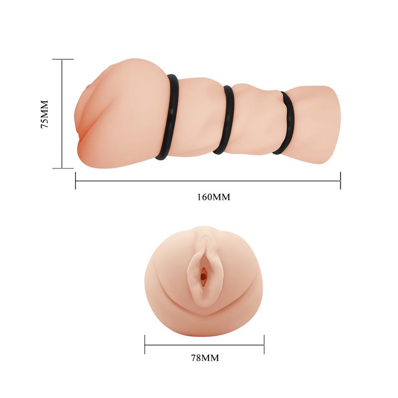 Pocket Pussy Masturbador Vagina 3D