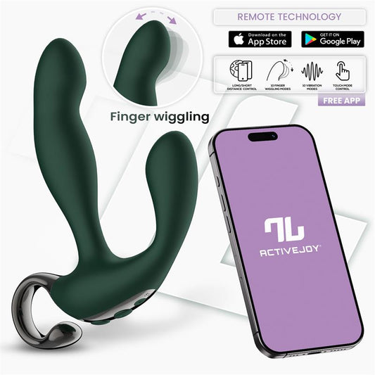 Greeny Masajeador Prostatico con Finger Wiggling y App