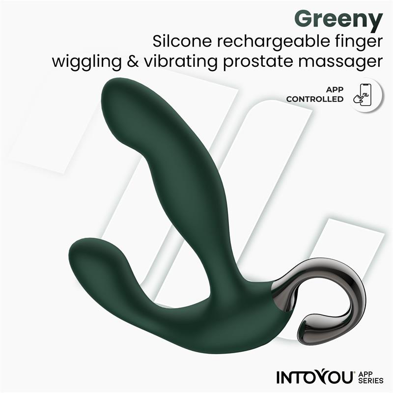 Greeny Masajeador Prostatico con Finger Wiggling y App