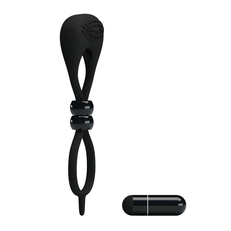 Pretty Love Anillo Vibrador Locker Color Negro