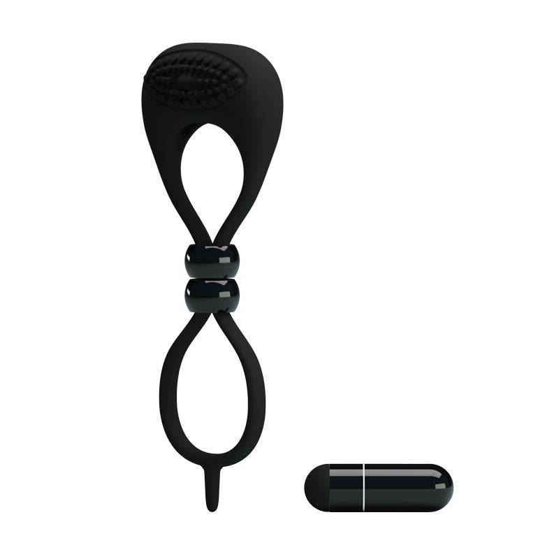 Pretty Love Anillo Vibrador Locker Color Negro