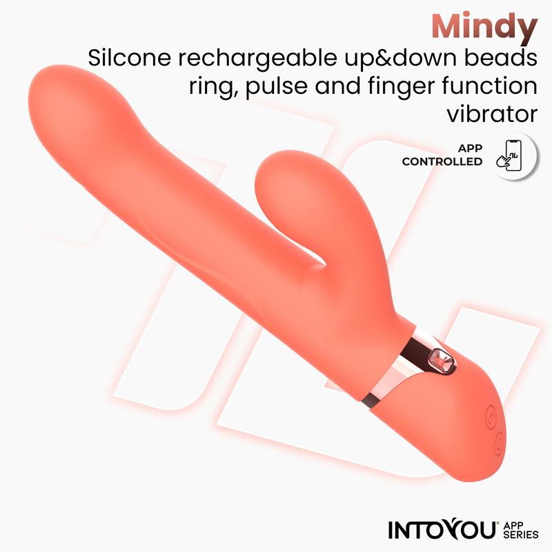 Mindy Vibrador con Anillo de Bolas Up and Down Finger y Pulsacion con APP