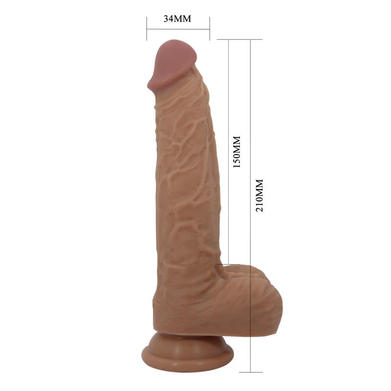 Jonathan Dildo con Vibracion y Empuje Control Remoro