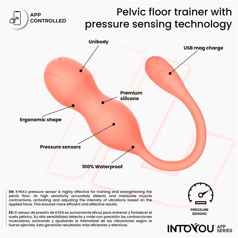 Kyra Entrenador de Suelo Pelvico con Sensor de Presion y APP