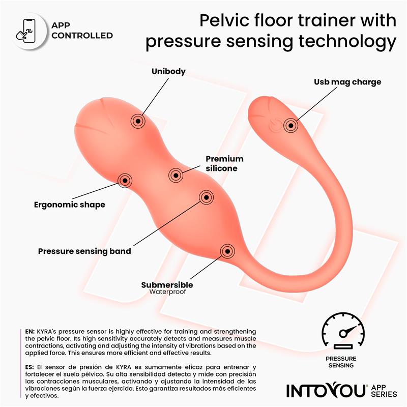 Kyra Entrenador de Suelo Pelvico con Sensor de Presion y APP