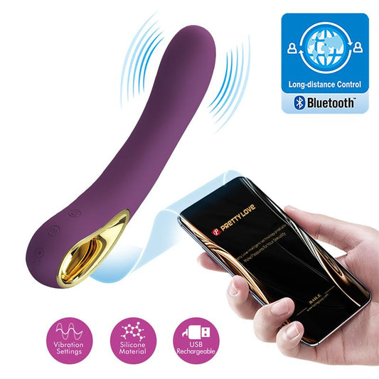 Ethan Vibrador con APP Purpura