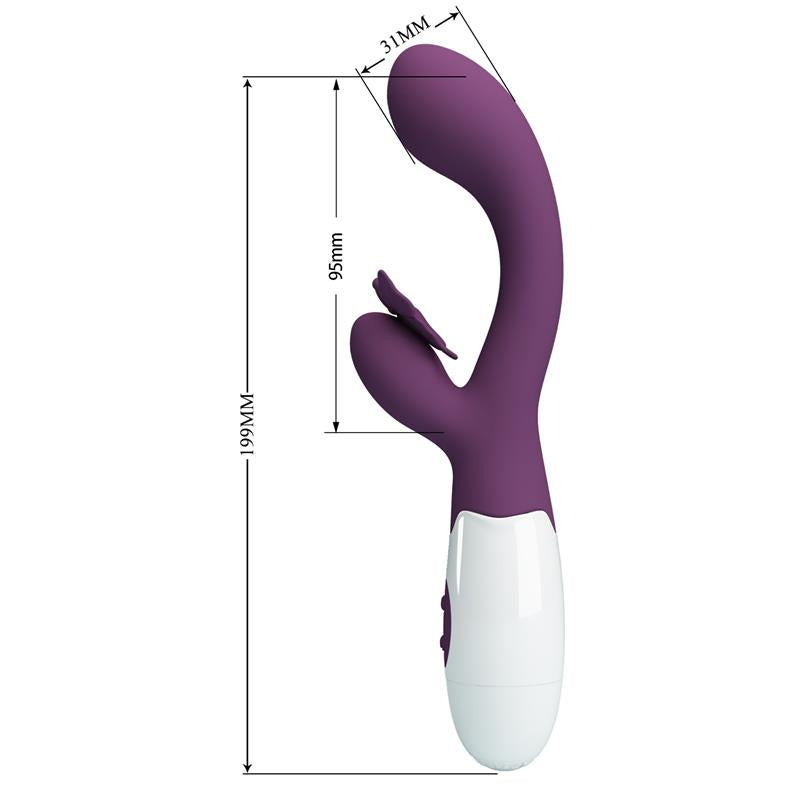 Vibrador Butterfly Kiss 30 funciones Purpura