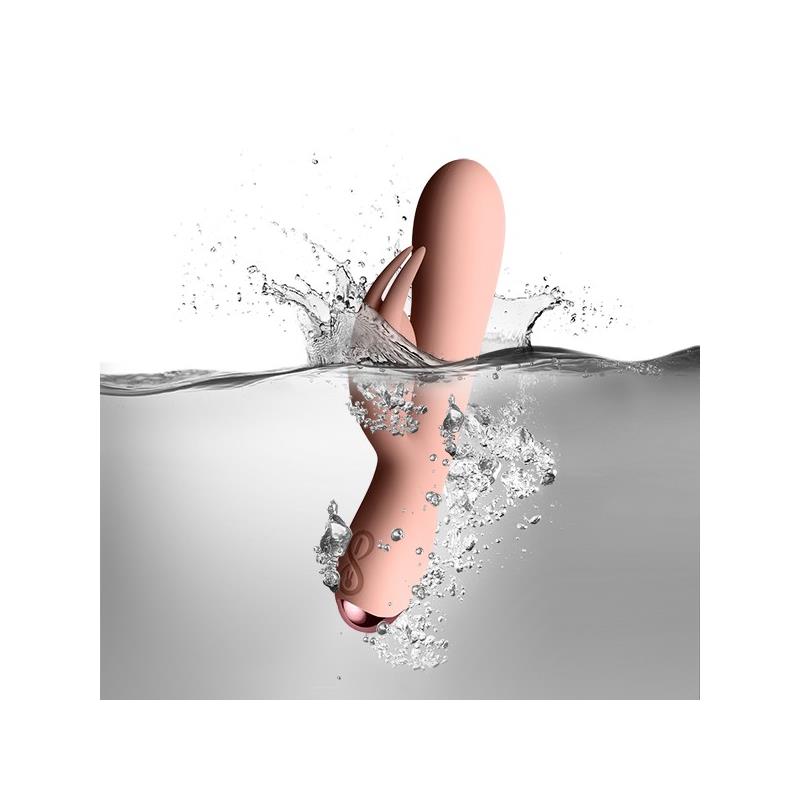 Flutter Rabbit Vibrador con Conejito 2 Motores Rosa