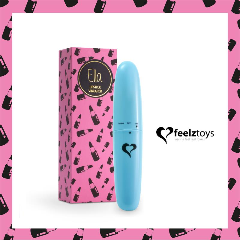 Ella Lipstick Vibrador Light Blue