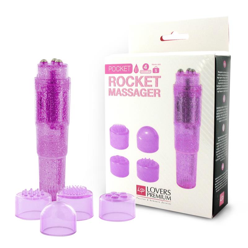 Loverspremium Masajeador Pocket Rocket Color Purpura