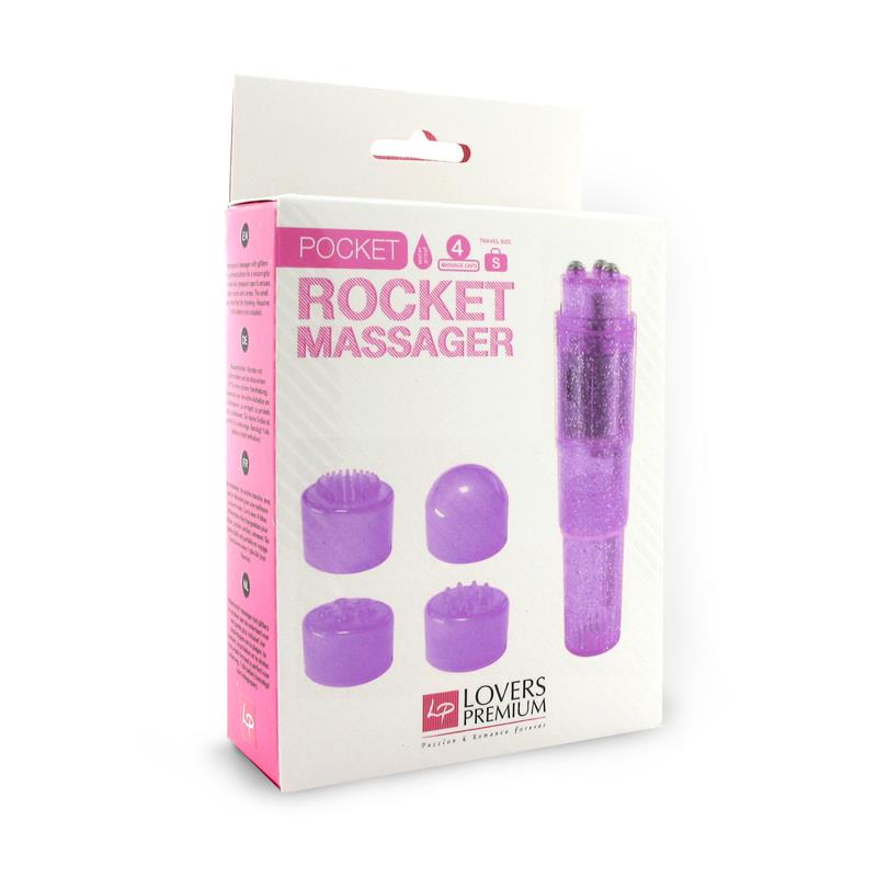 Loverspremium Masajeador Pocket Rocket Color Purpura