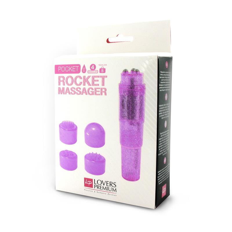 Loverspremium Masajeador Pocket Rocket Color Purpura