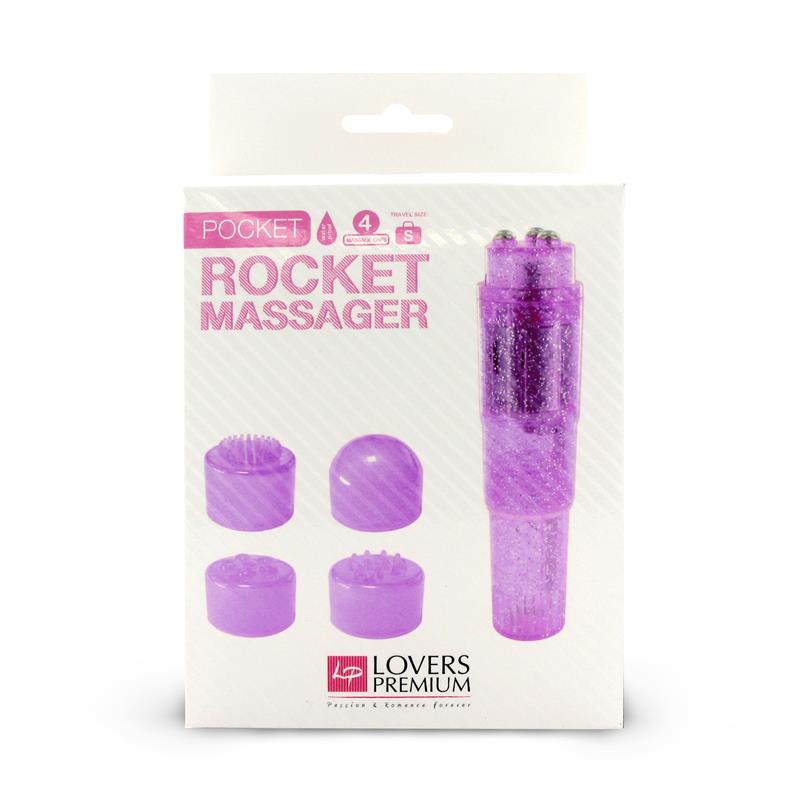 Loverspremium Masajeador Pocket Rocket Color Purpura