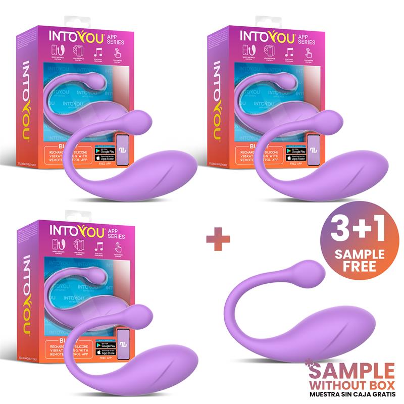 Pack 3 Muestra Bulby Huevo Vibrador con APP Lavanda