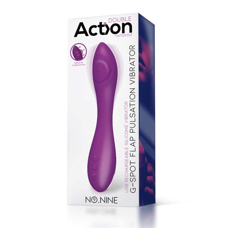 No Nine Vibrador Punto G Funcion de Pulsacion USB Magnetico Silicona