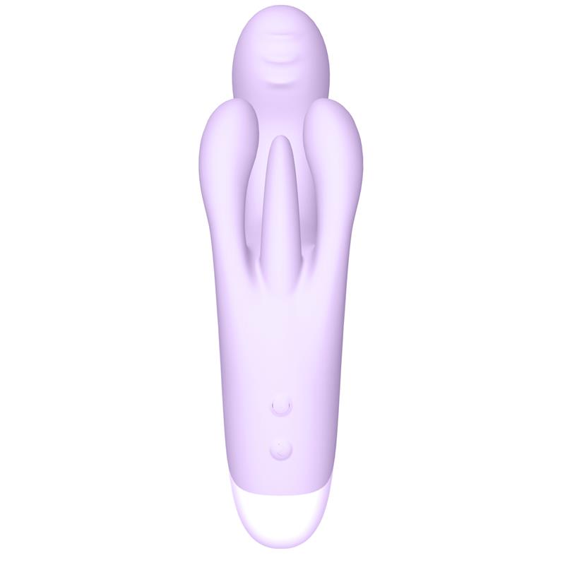 Brightlilac Vibrador Triple Motor Ergonomico USB Silicona