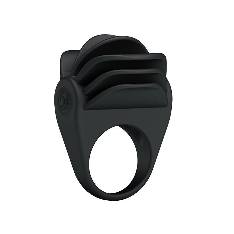 Pretty Love Anillo Vibrador Chester Color Negro